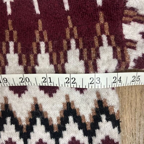 NWT Frye Women Size XL Fair Isle Crewneck Sweater Relaxed Aztec With a Flaw - Picture 8 of 10